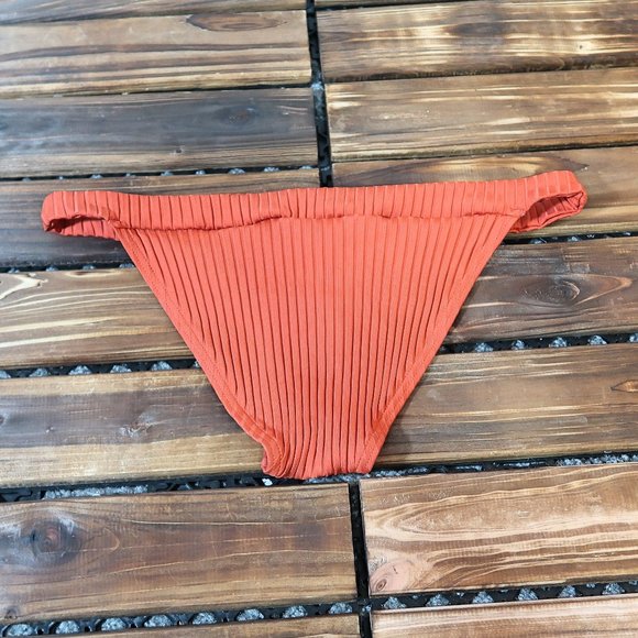 Cikada Australia Burnt Orange Ribbed Bikini Set 6 - Picture 11 of 14